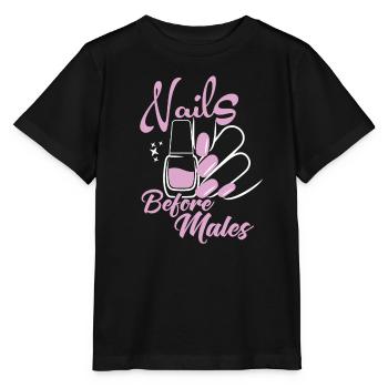 Nägel Vor Männern Nageldesignerin - Stanley/Stella Kinder T-Shirt MINI CREATOR  - Schwarz - Vorne - Mikhail (115cm)