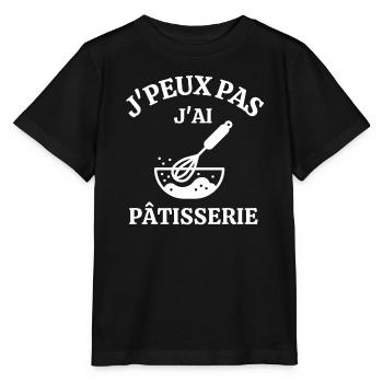pâtisserie, pâtissier, meilleur pâtissier - T-shirt bio MINI CREATOR Stanley/Stella Enfant - noir - Devant - Mikhail (115cm)