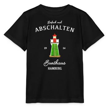 Hamburg Bunthaus, Einfach mal abschalten - Stanley/Stella Kinder T-Shirt MINI CREATOR  - Schwarz - Vorne - Mikhail (115cm)