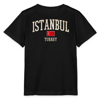 Istanbul - T-shirt bio MINI CREATOR Stanley/Stella Enfant - noir - Devant - Mikhail (115cm)