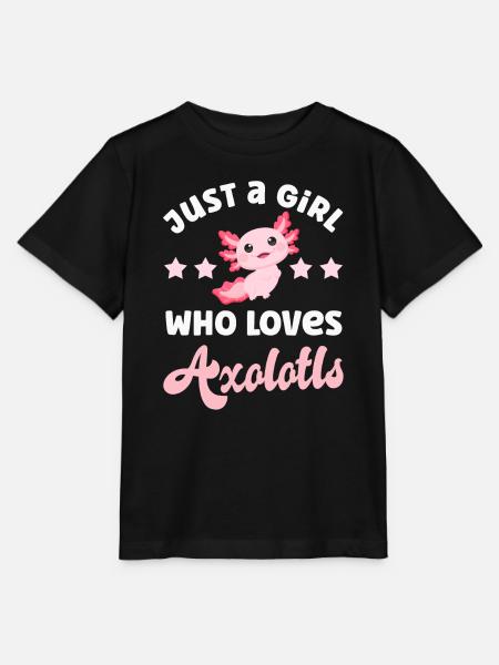 Axolotl - Stanley/Stella Kinder T-Shirt MINI CREATOR - Schwarz