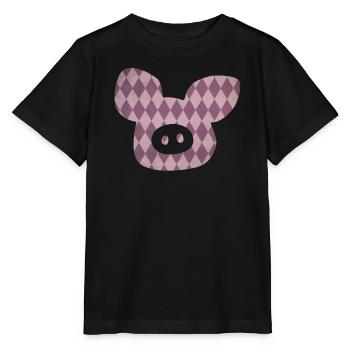 Tête de cochon Diamant Porte-bonheur Truie Porte-bonheur 2023 - T-shirt bio MINI CREATOR Stanley/Stella Enfant - noir - Devant - Mikhail (115cm)
