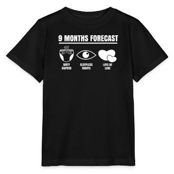 Parentalité Allaitement Grossesse Déclaration Cœur de bébé - T-shirt bio MINI CREATOR Stanley/Stella Enfant - noir - Devant - Mikhail (115cm)
