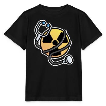 Logo Strahlung Manip Radiologe Radiologe Radiologie - Stanley/Stella Kinder T-Shirt MINI CREATOR  - Schwarz - Vorne - Mikhail (115cm)
