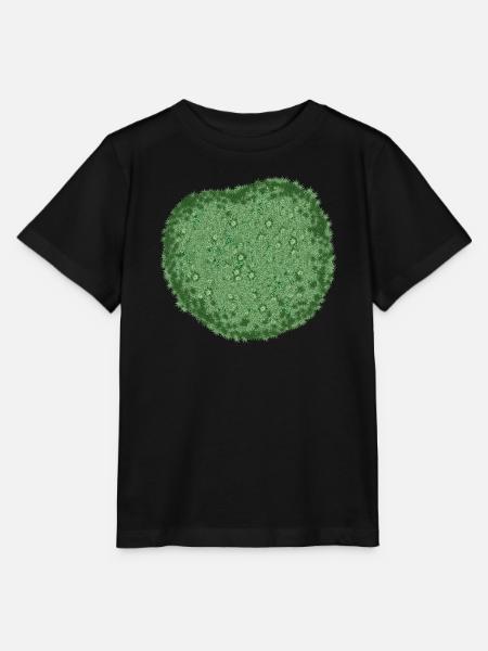 natürlich frisch wirkendes grünes Moos Kissen - Stanley/Stella Kinder T-Shirt MINI CREATOR  - Schwarz