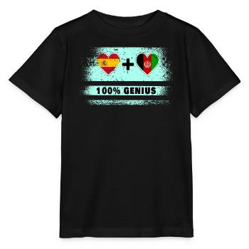 L’Espagne et l’Afghanistan font preuve de génie à 100% - T-shirt bio MINI CREATOR Stanley/Stella Enfant - noir - Devant - Mikhail (115cm)