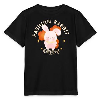 Rabbit Carrot Mode - Stanley/Stella MINI CREATOR Kids’ T-Shirt - black - Front - Mikhail (115cm)