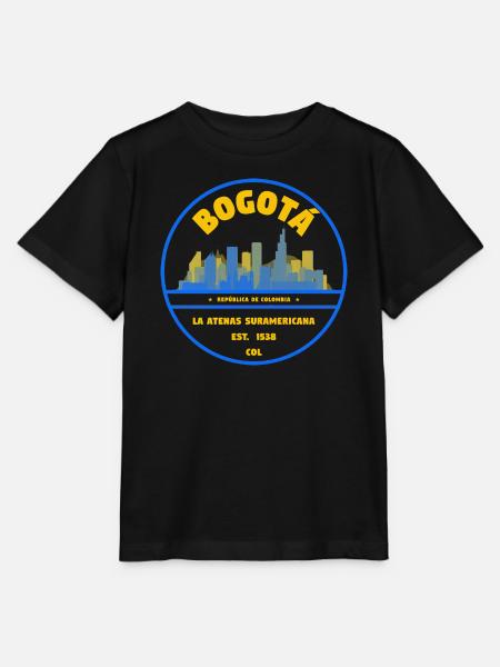 Bogotá Skyline Emblem - Stanley/Stella Kinder T-Shirt MINI CREATOR - Schwarz