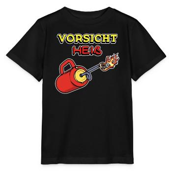 Feuerwehr Feuer Statement Brennen Brandschutz - Stanley/Stella Kinder T-Shirt MINI CREATOR  - Schwarz - Vorne - Mikhail (115cm)