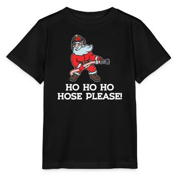 Déclaration sur les tuyaux d’incendie de protection contre les incendies des pompiers - T-shirt bio MINI CREATOR Stanley/Stella Enfant - noir - Devant - Mikhail (115cm)