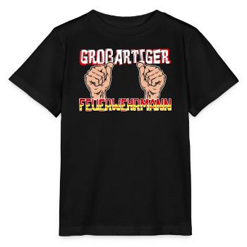 Feuerwehrmann Lebensretter Feuerwehr Statement - Stanley/Stella Kinder T-Shirt MINI CREATOR  - Schwarz - Vorne - Mikhail (115cm)