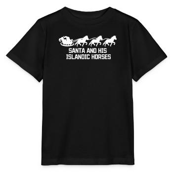 Horse Statement Horse Fan Icelandic Horses Gallop - Stanley/Stella MINI CREATOR Kids’ T-Shirt - black - Front - Mikhail (115cm)