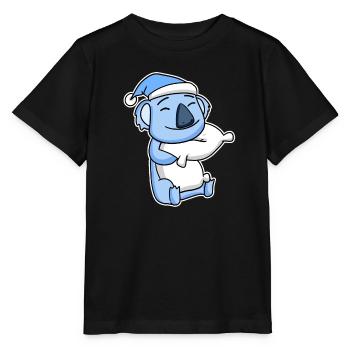 Koala avec oreiller et bonnet de couchage - T-shirt bio MINI CREATOR Stanley/Stella Enfant - noir - Devant - Mikhail (115cm)