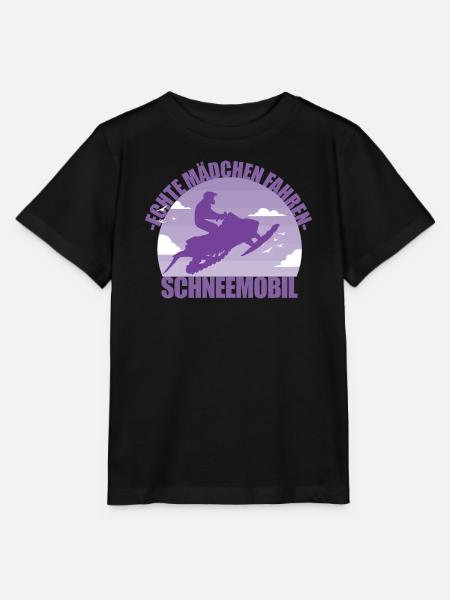 Schneemobil Winter Offroad Mädchen Geschenk - Stanley/Stella Kinder T-Shirt MINI CREATOR - Schwarz