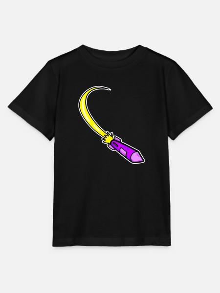 Rakete Lila - Stanley/Stella Kinder T-Shirt MINI CREATOR - Schwarz