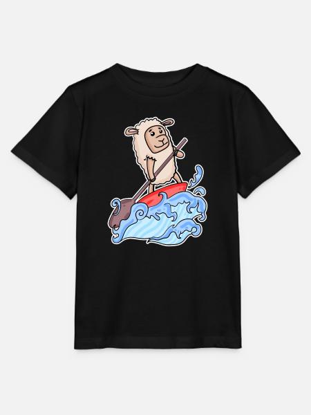 Stand Up Paddling Schaf - Stanley/Stella Kinder T-Shirt MINI CREATOR - Schwarz