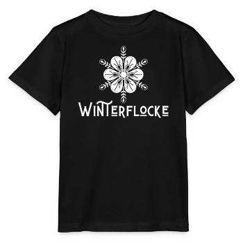 Winter Flake - Vocabulary - Forgotten Words - Stanley/Stella MINI CREATOR Kids’ T-Shirt - black - Front - Mikhail (115cm)