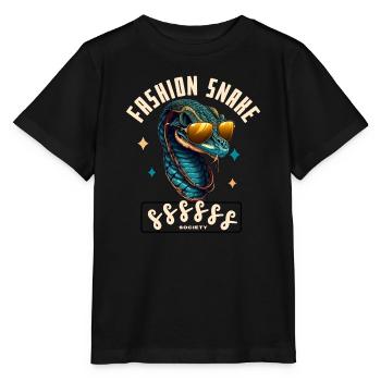 Serpent Glam Couture - Stanley/Stella Kinder T-Shirt MINI CREATOR  - Schwarz - Vorne - Mikhail (115cm)