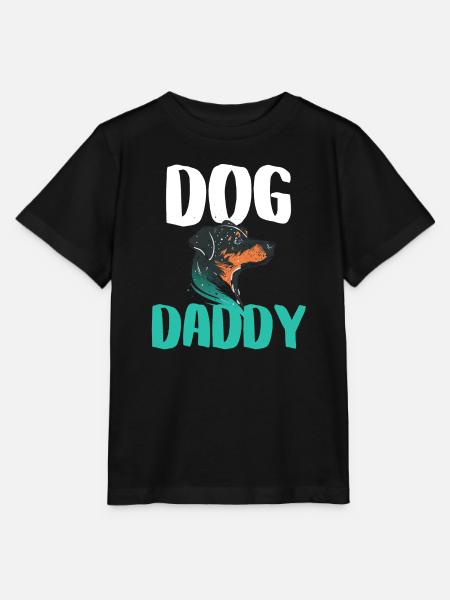 Buntes Papa-Dog-Diagramm - Stanley/Stella Kinder T-Shirt MINI CREATOR - Schwarz