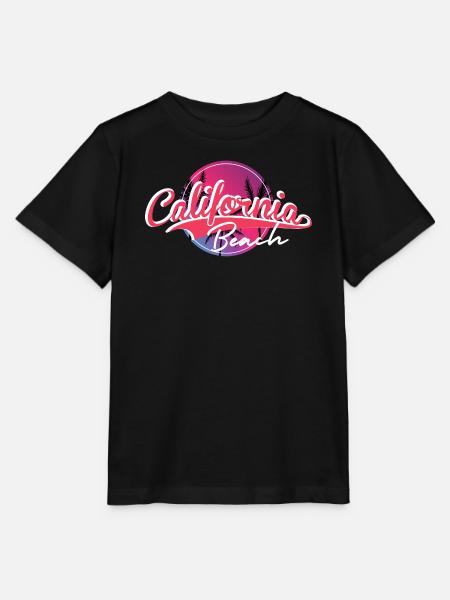 California Beach Sunset Skript - Stanley/Stella Kinder T-Shirt MINI CREATOR - Schwarz