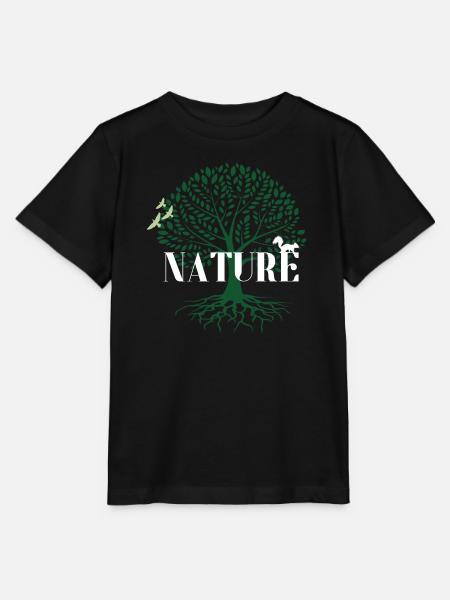 Naturbaum-Emblem - Stanley/Stella Kinder T-Shirt MINI CREATOR - Schwarz