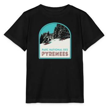 Pyrenees National Park under the snow - Stanley/Stella MINI CREATOR Kids’ T-Shirt - black - Front - Mikhail (115cm)