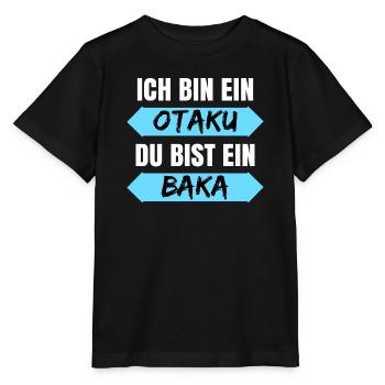 Anime Baka Otaku Kanji Statement Popkultur Manga - Stanley/Stella Kinder T-Shirt MINI CREATOR  - Schwarz - Vorne - Mikhail (115cm)