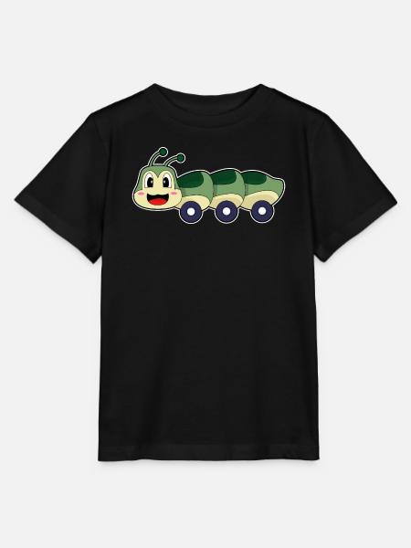 Raupe Auto - Stanley/Stella Kinder T-Shirt MINI CREATOR - Schwarz