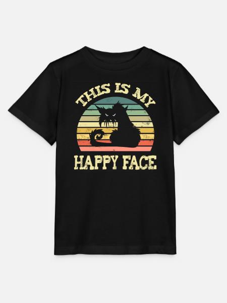 Mürrische Katze - Stanley/Stella Kinder T-Shirt MINI CREATOR - Schwarz