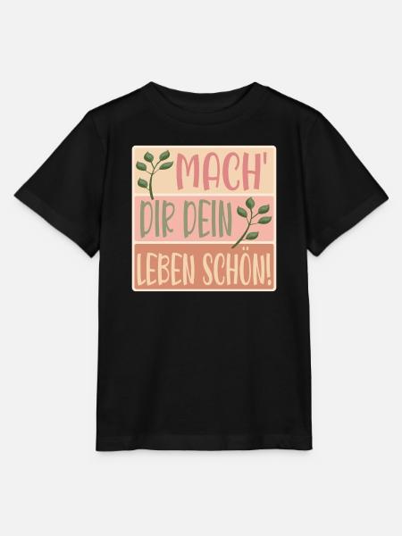 Schönes Leben - Stanley/Stella Kinder T-Shirt MINI CREATOR - Schwarz