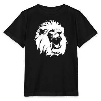 Löwenkopf - Stanley/Stella Kinder T-Shirt MINI CREATOR  - Schwarz - Vorne - Mikhail (115cm)