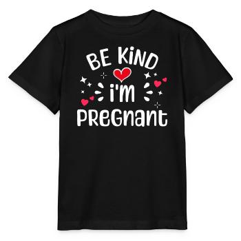 Schwanger Statement Schwangerschaft Babybauch - Stanley/Stella Kinder T-Shirt MINI CREATOR  - Schwarz - Vorne - Mikhail (115cm)