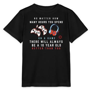 Spielrivalität Witz Abschlag - Stanley/Stella Kinder T-Shirt MINI CREATOR  - Schwarz - Vorne - Mikhail (115cm)
