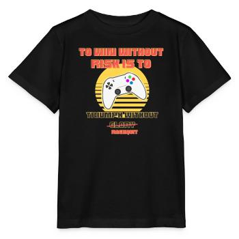Sieg ohne Ruhm Gamer-Zitat - Stanley/Stella Kinder T-Shirt MINI CREATOR  - Schwarz - Vorne - Mikhail (115cm)
