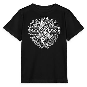 Celtic Cross - Stanley/Stella MINI CREATOR Kids’ T-Shirt - black - Front - Mikhail (115cm)