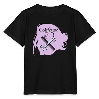 Frisör - Stanley/Stella Kinder T-Shirt MINI CREATOR  - Schwarz - Vorne - Mikhail (115cm)