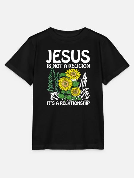 Jesus is not a religion it s a relationship - Stanley/Stella Kinder T-Shirt MINI CREATOR  - Schwarz