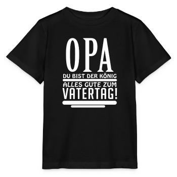 Opa Vatertag Großeltern Geschenk - Stanley/Stella Kinder T-Shirt MINI CREATOR  - Schwarz - Vorne - Mikhail (115cm)