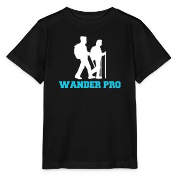 Wandern Klettersteig Statement Naturliebhaber - Stanley/Stella Kinder T-Shirt MINI CREATOR  - Schwarz - Vorne - Mikhail (115cm)