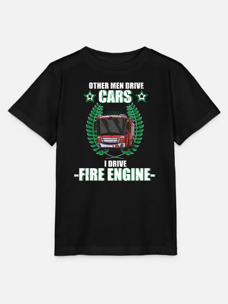 Feuerwehr Feuerwehrmann Fire Engine Beruf Geschenk - Stanley/Stella Kinder T-Shirt MINI CREATOR  - Schwarz