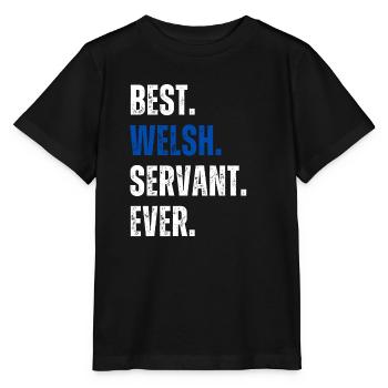 ! Meilleur serviteur gallois de tous les temps Lettrage - T-shirt bio MINI CREATOR Stanley/Stella Enfant - noir - Devant - Mikhail (115cm)