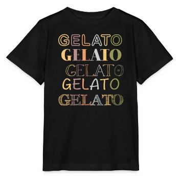 Gelato Vintage Retro - Stanley/Stella Kinder T-Shirt MINI CREATOR  - Schwarz - Vorne - Mikhail (115cm)
