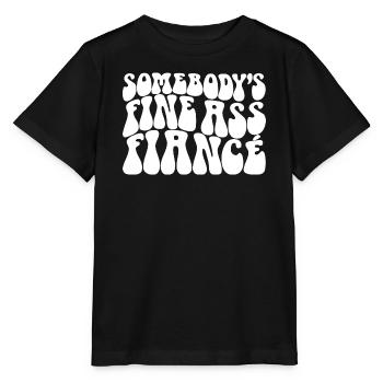 Le beau fiancé du cul de quelqu’un, le marié à être fiancé - T-shirt bio MINI CREATOR Stanley/Stella Enfant - noir - Devant - Mikhail (115cm)