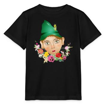Der Seppel oder auch Seppl als Puppen Porträt - Stanley/Stella Kinder T-Shirt MINI CREATOR  - Schwarz - Vorne - Mikhail (115cm)