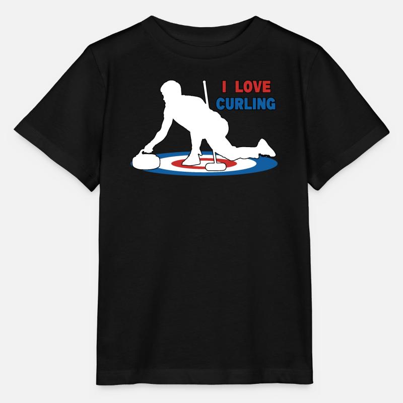 J’adore le curling - T-shirt bio MINI CREATOR Stanley/Stella Enfant - noir