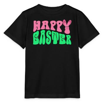 Frohe Ostern - Happy Easter - Stanley/Stella Kinder T-Shirt MINI CREATOR  - Schwarz - Vorne - Mikhail (115cm)