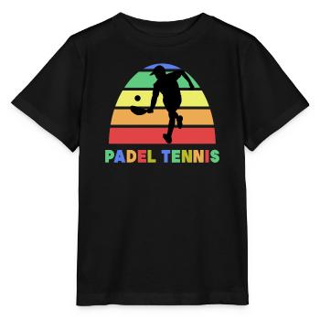 Sport Padel Tennis Balles de loisir Raquettes - T-shirt bio MINI CREATOR Stanley/Stella Enfant - noir - Devant - Mikhail (115cm)