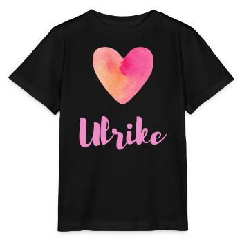 Ulrike Rosa Herz Feminines Mädchen Outfit Tee - Stanley/Stella Kinder T-Shirt MINI CREATOR  - Schwarz - Vorne - Mikhail (115cm)
