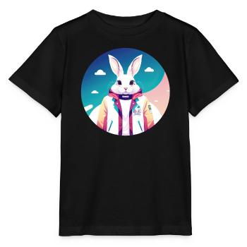 Lapin, Lapin, Lapin de Pâques - T-shirt bio MINI CREATOR Stanley/Stella Enfant - noir - Devant - Mikhail (115cm)