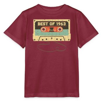 Best of 1963 60. Geburtstag Wahnsinn 60 Jahre alt - Stanley/Stella Kinder T-Shirt MINI CREATOR  - Burgunderrot - Vorne - Kain (125cm)